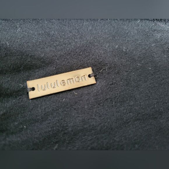 Size 2 Lululemon Black Asymmetrical Zip Cowl Yoga Sweater - Picture 3 of 4